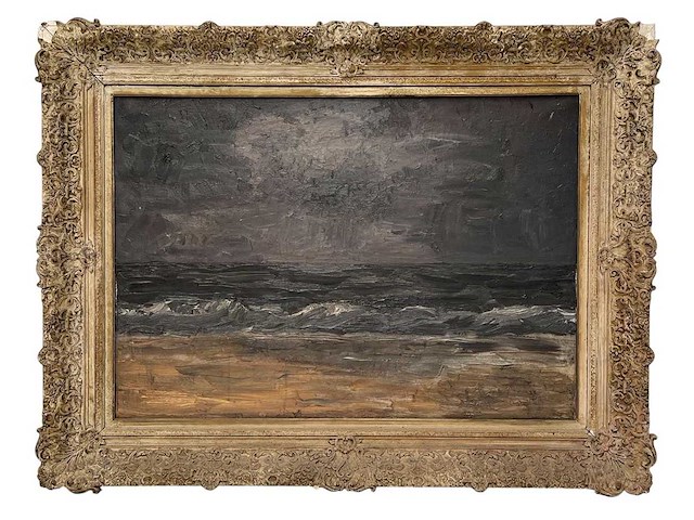 Anoniem/ duitse school - olie op doek - 70x100 cm - afbeelding 1 van  12