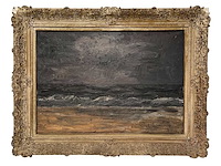 Anoniem/ duitse school - olie op doek - 70x100 cm - afbeelding 1 van  12