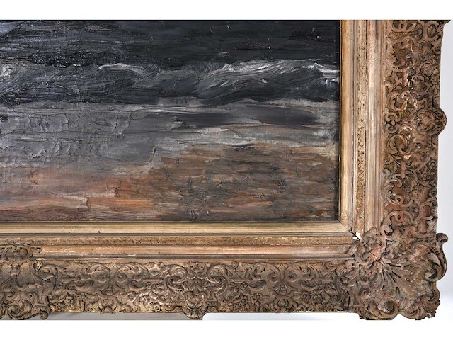 Anoniem/ duitse school - olie op doek - 70x100 cm - afbeelding 6 van  12