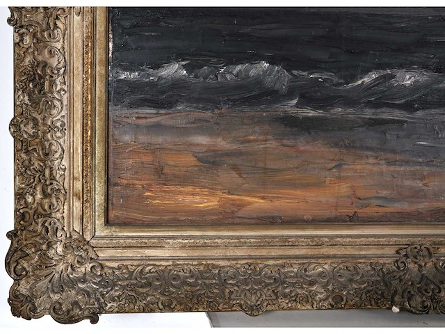 Anoniem/ duitse school - olie op doek - 70x100 cm - afbeelding 8 van  12