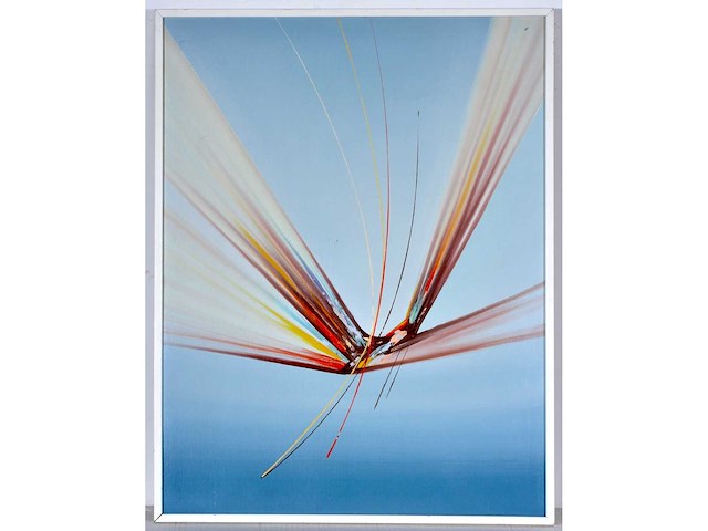 Anonieme meester - abstracte compositie - olie op doek - afbeelding 1 van  9