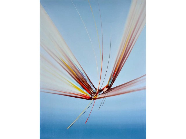 Anonieme meester - abstracte compositie - olie op doek - afbeelding 2 van  9