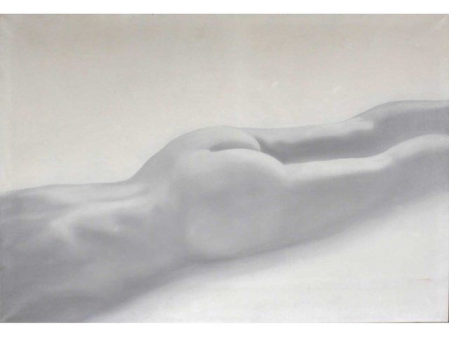 Anonieme meester - liggend naakt - olie op doek - 100x146 cm - afbeelding 2 van  9