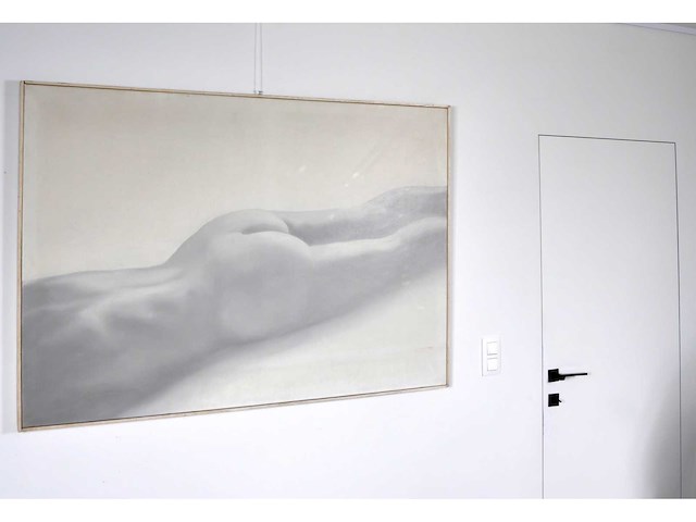 Anonieme meester - liggend naakt - olie op doek - 100x146 cm - afbeelding 3 van  9