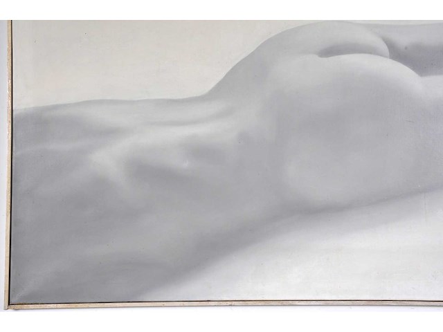 Anonieme meester - liggend naakt - olie op doek - 100x146 cm - afbeelding 5 van  9