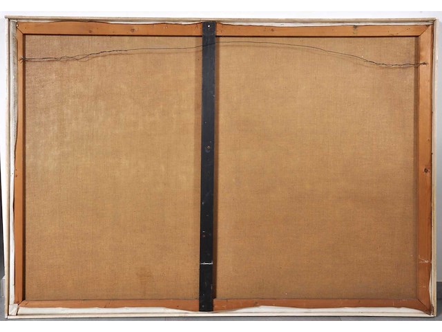 Anonieme meester - liggend naakt - olie op doek - 100x146 cm - afbeelding 9 van  9