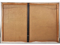 Anonieme meester - liggend naakt - olie op doek - 100x146 cm - afbeelding 9 van  9