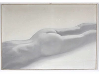 Anonieme meester - liggend naakt - olie op doek - 100x146 cm