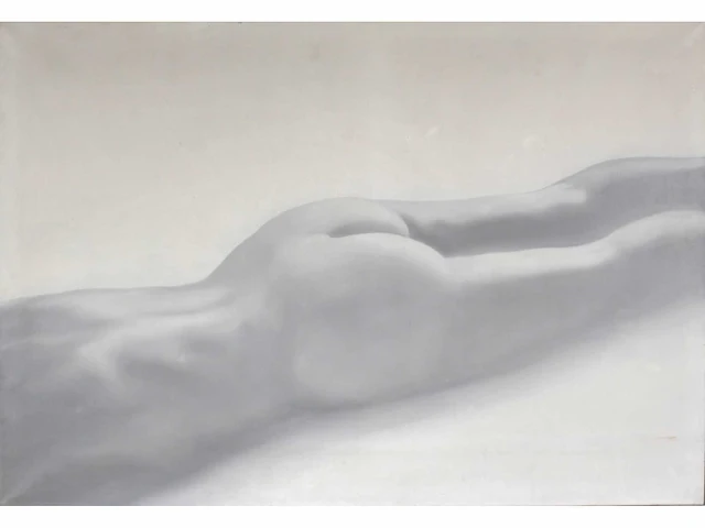 Anonieme meester - liggend naakt - olie op doek - 100x146 cm - afbeelding 2 van  9