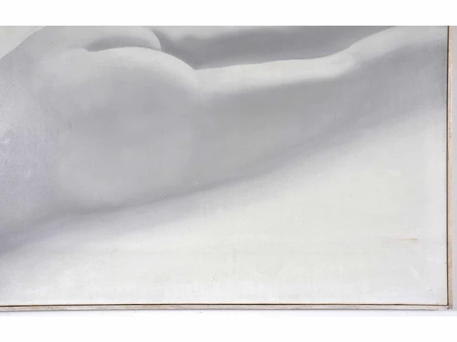 Anonieme meester - liggend naakt - olie op doek - 100x146 cm - afbeelding 4 van  9