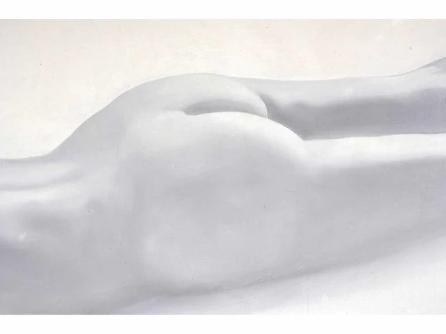 Anonieme meester - liggend naakt - olie op doek - 100x146 cm - afbeelding 8 van  9