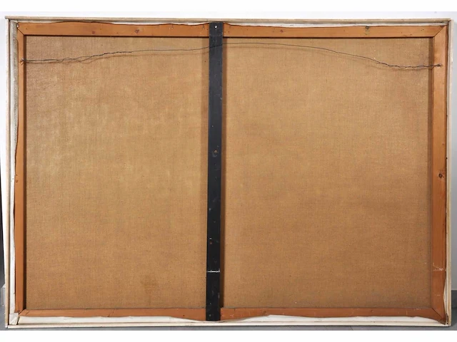 Anonieme meester - liggend naakt - olie op doek - 100x146 cm - afbeelding 9 van  9