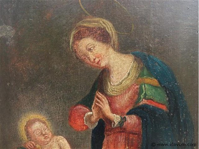 Anriek schilderij, maria met jezus - afbeelding 3 van  5