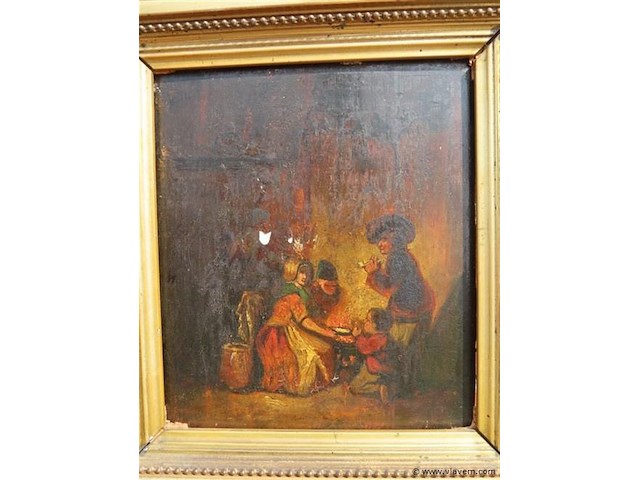Anriek schilderij, scene met figuren - afbeelding 2 van  5