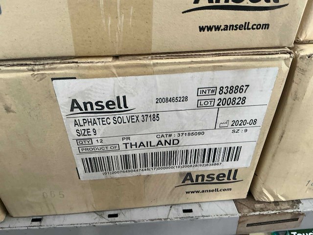 Ansell alphatec solvex 37185 chemisch bestendige handschoenen. (132x) - afbeelding 4 van  5