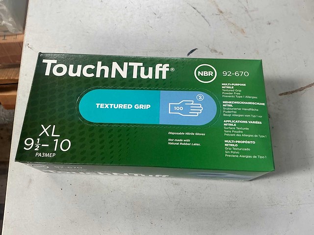 Ansell touchntuff 92-670 doos wegwerp handschoen (10x) - afbeelding 2 van  5