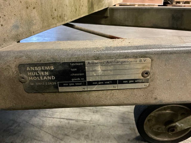 Anssems a-s 2000 aanhangwagen - afbeelding 5 van  7