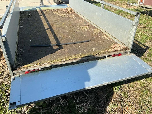Anssems bsx750 251 x 130 aluminuim bak 750 kg aanhangwagen - afbeelding 2 van  9