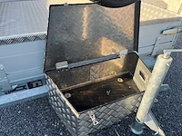 Anssems flatbed trailer / zijpanelen anssems flatbed trailer 3.000 kg – dubbelassige – volledig afgedekte aluminium flat truck – aluminium velgen - afbeelding 7 van  8