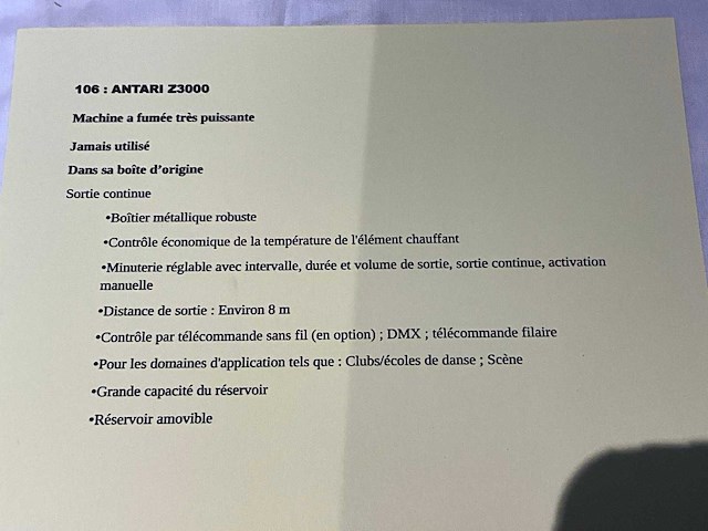 Antari z-3000ii rookmachine - afbeelding 4 van  5