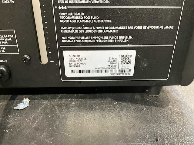 Antari z1200 serie ii mistgenerator - afbeelding 4 van  5