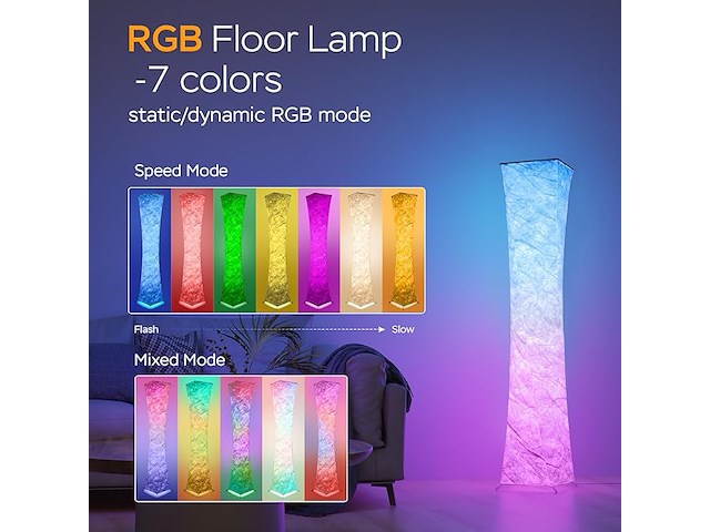 Antenlicht rgb vloerlamp - afbeelding 2 van  6