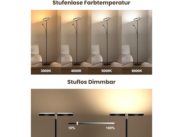 Antenlicht staande lamp led dimbaar - afbeelding 5 van  6