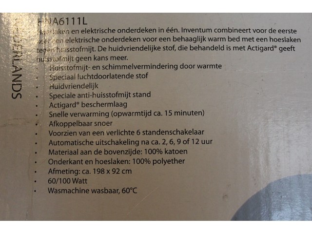Anti-allergie warmtedeken - afbeelding 2 van  2