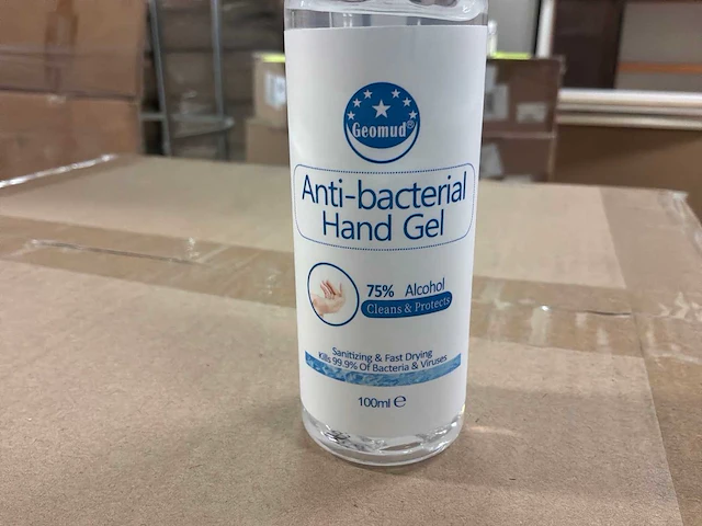 Anti bacterie hand gel (100ml) (1000x) - afbeelding 2 van  3