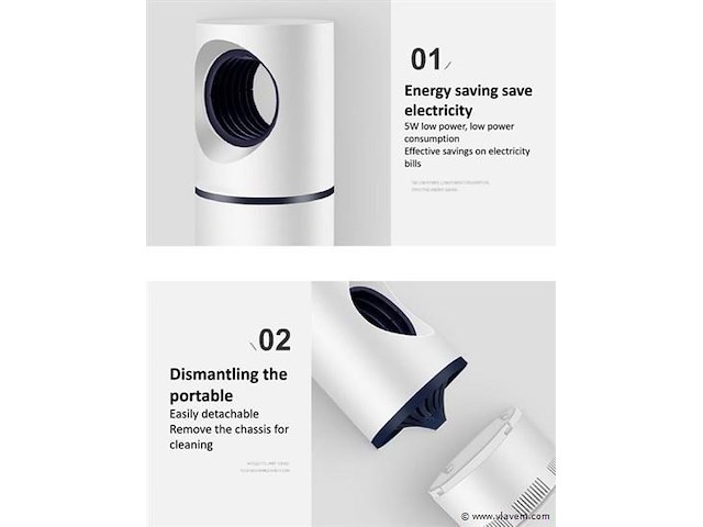 Anti muggen/insekten lamp usb - afbeelding 5 van  7