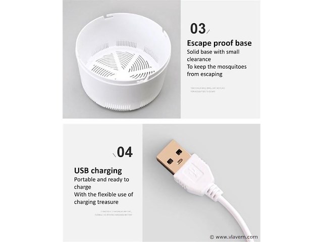 Anti muggen/insekten lamp usb - afbeelding 2 van  7