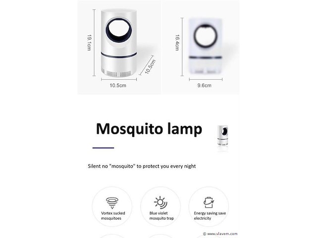 Anti muggen/insekten lamp usb - afbeelding 7 van  7