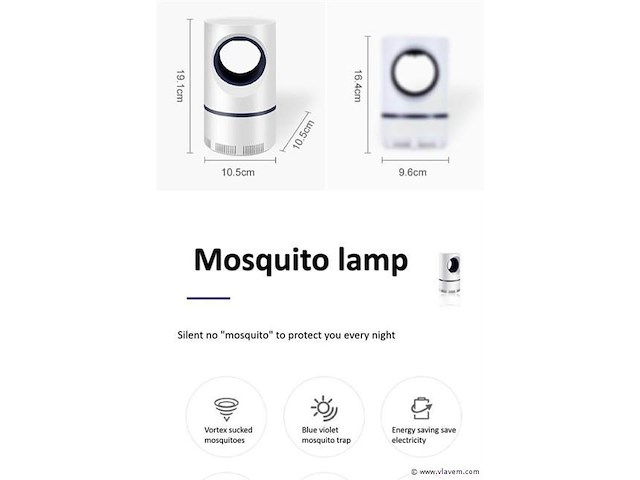 Anti muggen/insekten lamp usb - afbeelding 7 van  7