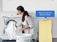 Anti-snurk en orthopedisch slaapkussen met extra overtrek - afbeelding 6 van  7