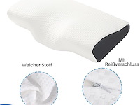 Anti-snurk en orthopedisch slaapkussen met extra overtrek - afbeelding 2 van  7