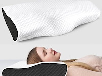Anti-snurk en orthopedisch slaapkussen met extra overtrek - afbeelding 1 van  4