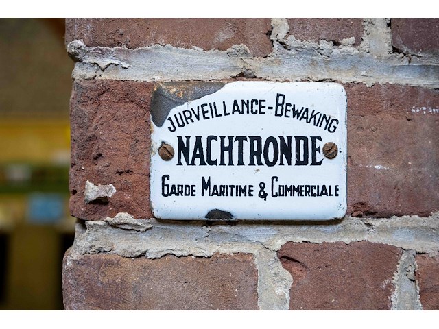 Antiek belgisch emaillebord "garde maritime & commerciale' 1930-1960 - afbeelding 1 van  1