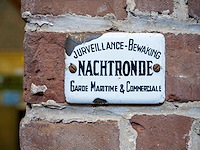 Antiek belgisch emaillebord "garde maritime & commerciale' 1930-1960 - afbeelding 1 van  1