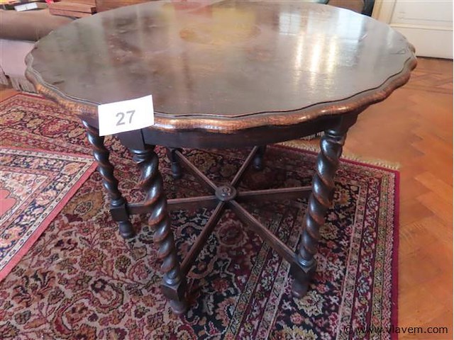 Antiek bijzettafeltje - afbeelding 1 van  3