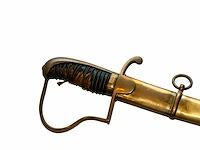 Antiek cavaleriesabel met gekroond n-monogram en... - afbeelding 2 van  4