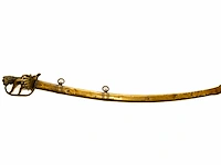 Antiek cavaleriesabel met koperen/messing schede,...