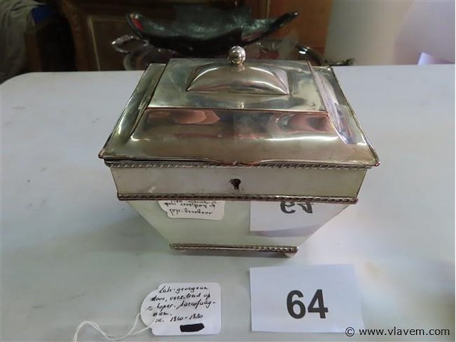 Antiek doosje "georgean" periode 1810-1830 sarcofaag - afbeelding 1 van  7