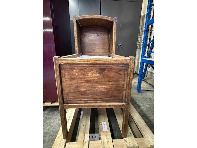Antiek hout kinderbedje - afbeelding 1 van  5