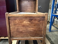 Antiek hout kinderbedje - afbeelding 1 van  5