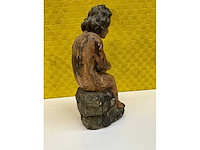 Antiek houten beeld - afbeelding 5 van  11