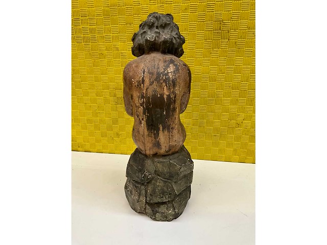 Antiek houten beeld - afbeelding 6 van  11