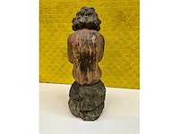 Antiek houten beeld - afbeelding 6 van  11