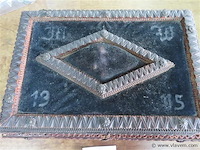 Antiek kistje 1915 gedateerd 28x19cm, h 15cm - afbeelding 2 van  6