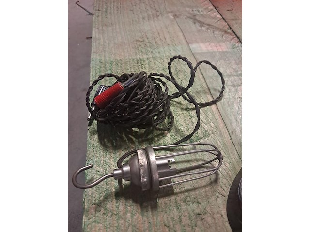 Antiek messing tafellamp +hanglamp+buislamp jaar 1950 - afbeelding 3 van  10