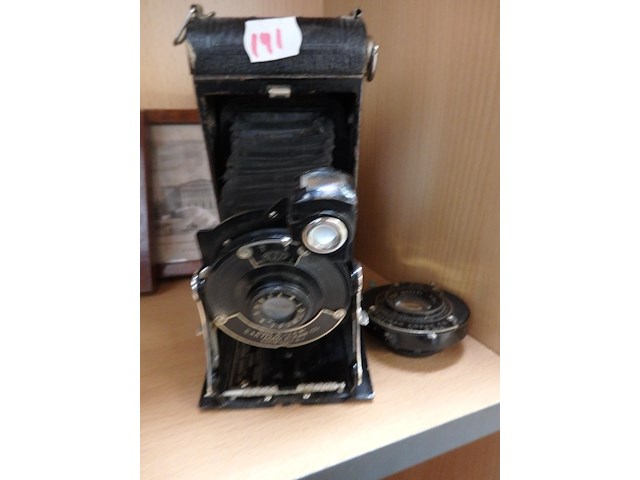 Antiek no.1 kodak junior folding camera - 1914 - met style en extra lens - afbeelding 1 van  1